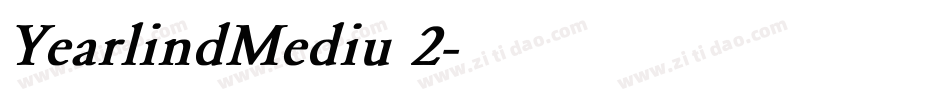 YearlindMediu 2字体转换